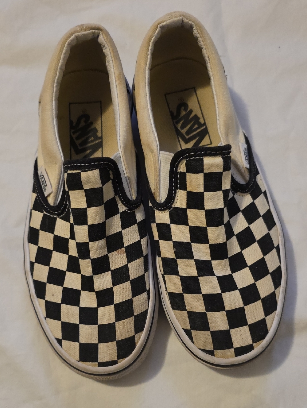 Vans Checkered Slip Ons